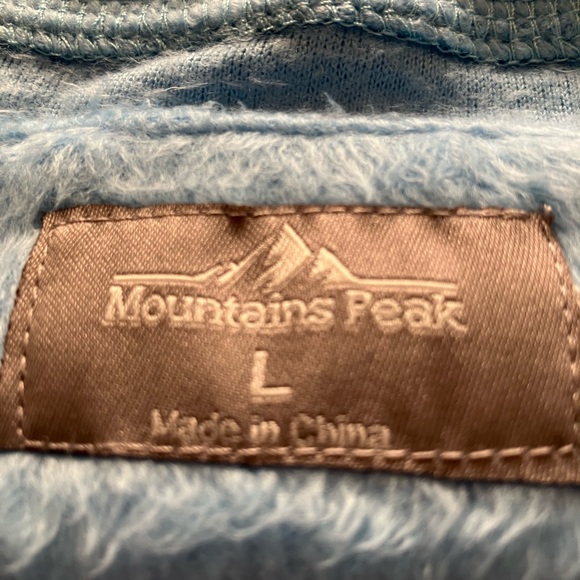 NWT MOUNTAIN PEAK LG LIGHT BLUE V NECK COZY TOP - Picture 4 of 7